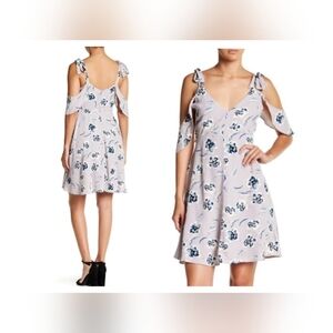 Astor :Floral Cut-Out Sleeve Dress